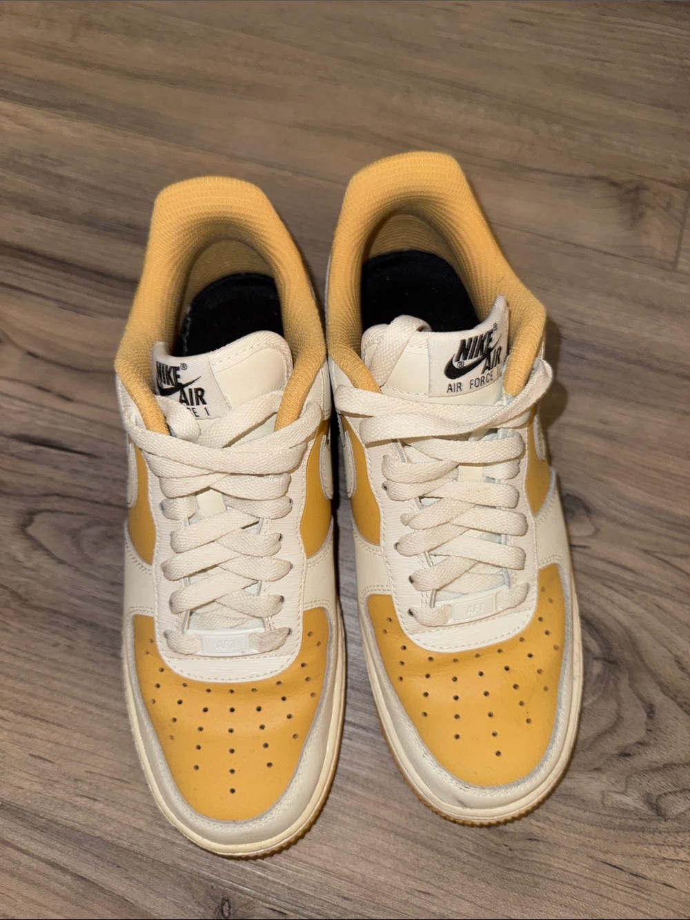 Nike Women's Sneakers - Cream & Yellow
